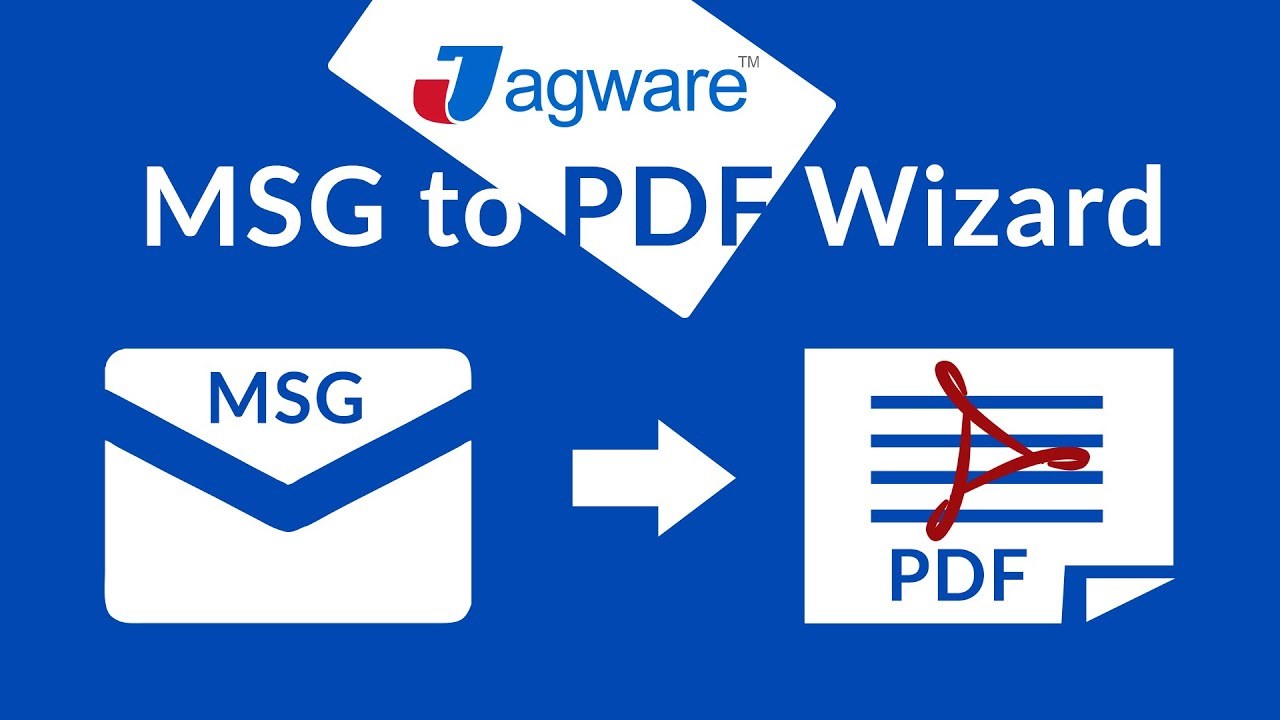 Snapshot 1 of Jagware for Outlook MSG to PDF Converter