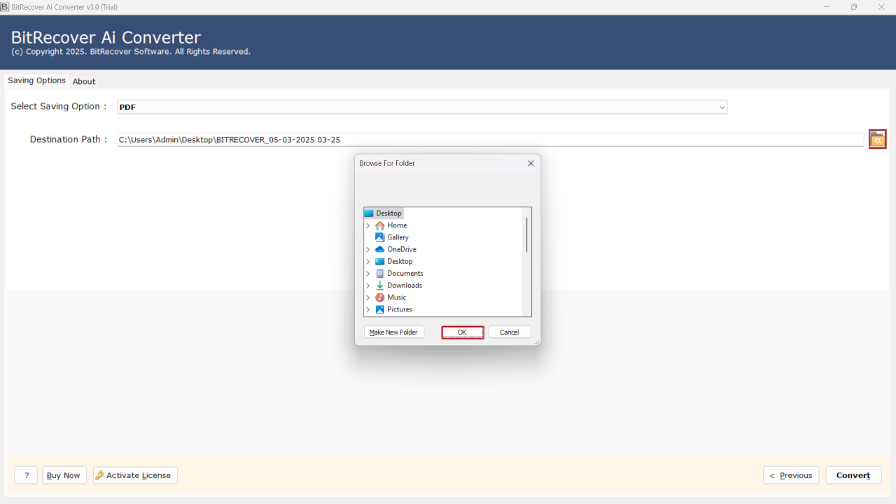 Snapshot 5 of BitRecover AI to TIFF Converter