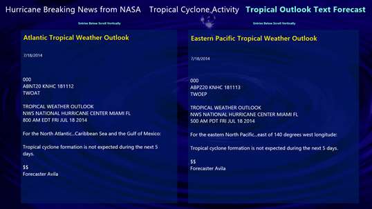 Hurricane and Tropical Storm Report screenshot 4