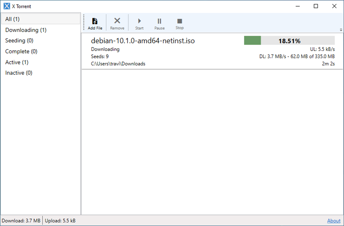 #1. X Torrent (Windows) Von: Motile Bytes LLC