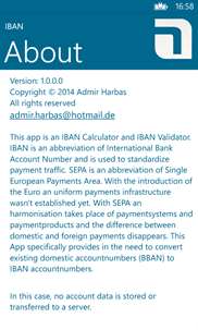 IBAN-Calculator screenshot 3