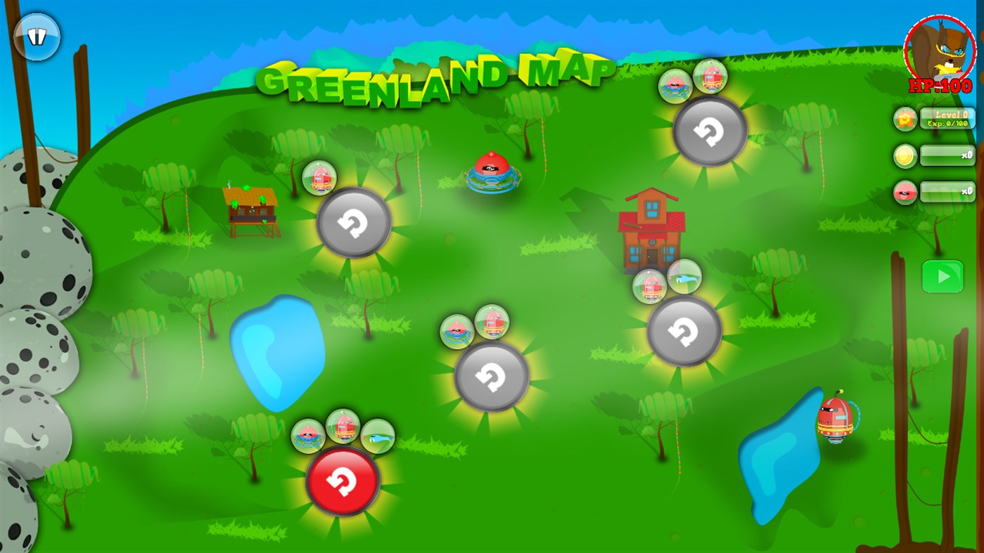 #2. Squirrel Hero & Robots (Windows) Göre: x