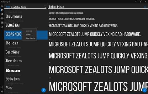 Font Lounge Screenshots 1
