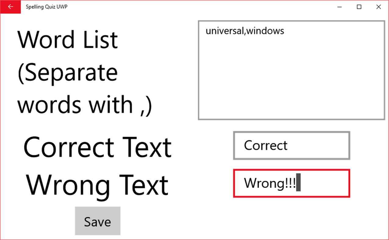 #2. Spelling Quiz UWP (Windows) 作者: Dan Johnson