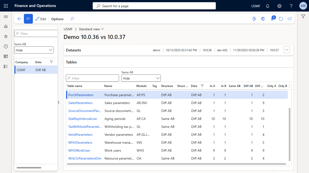 Snapshot 3 of ConfigCompare