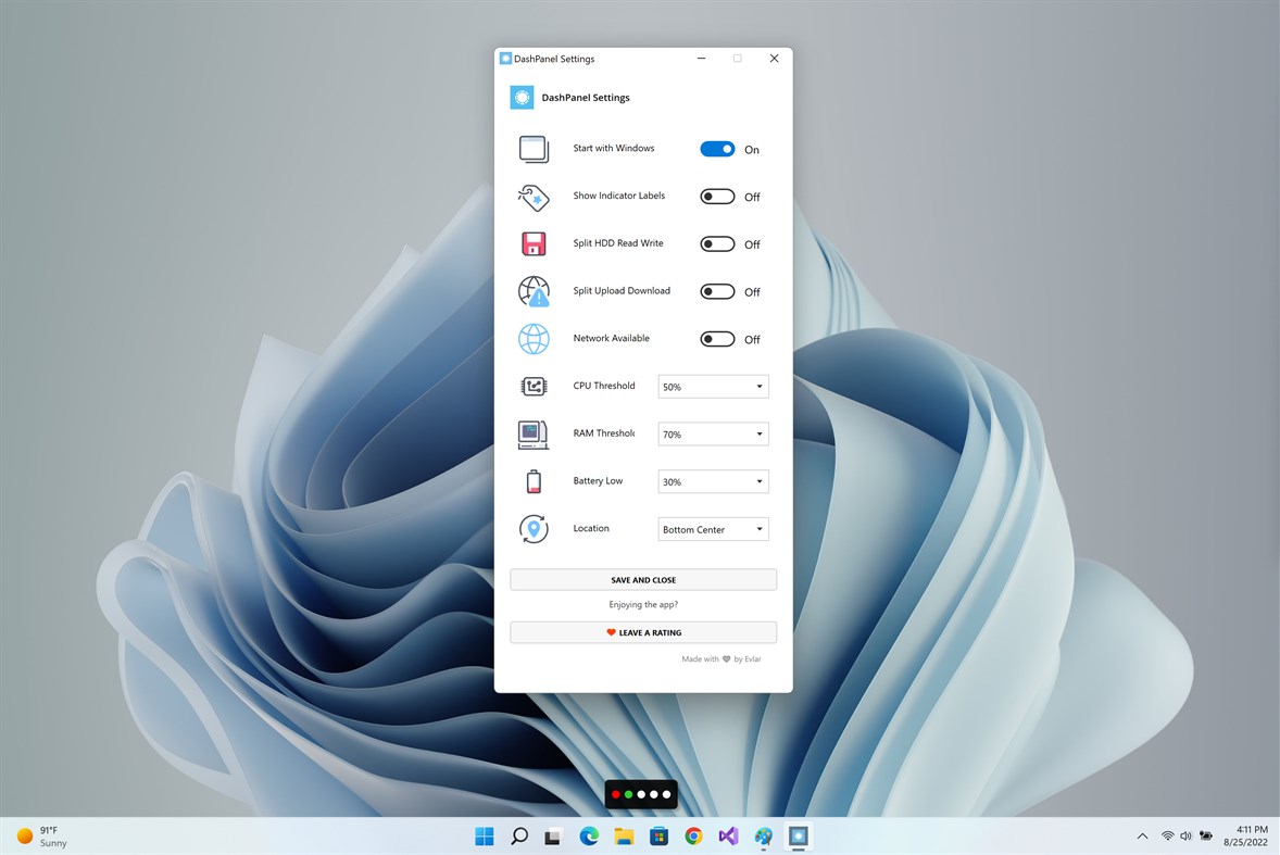 #2. System Activity LED Indicators (Windows) 由: EvlarSoft LLC