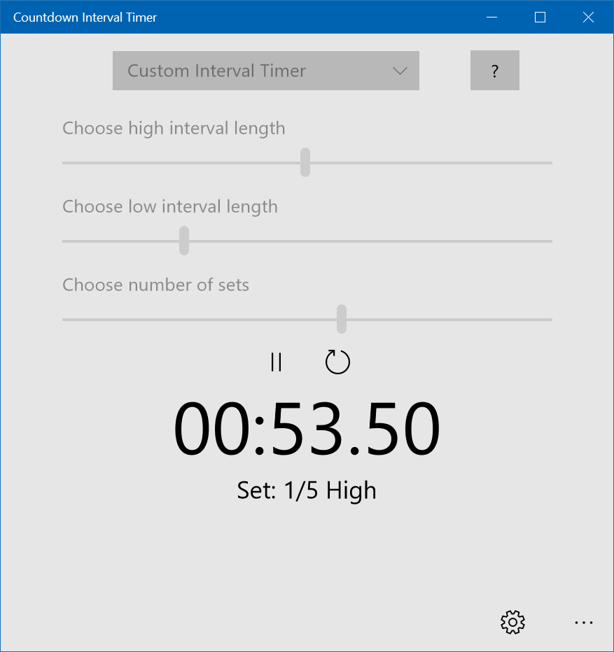 Countdown Interval Timer for Windows 10