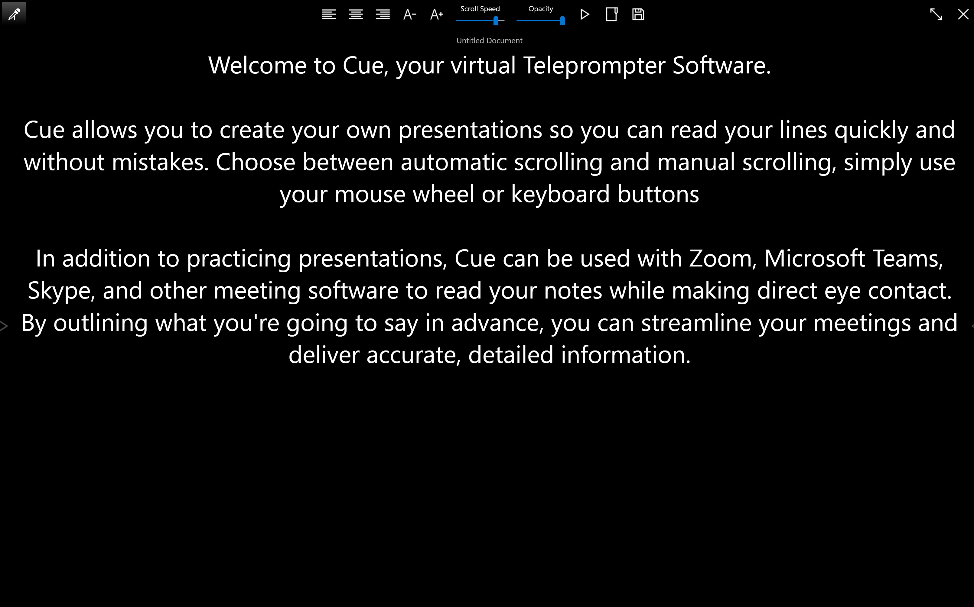【图】Cue – Easy Virtual Teleprompter(截图3)
