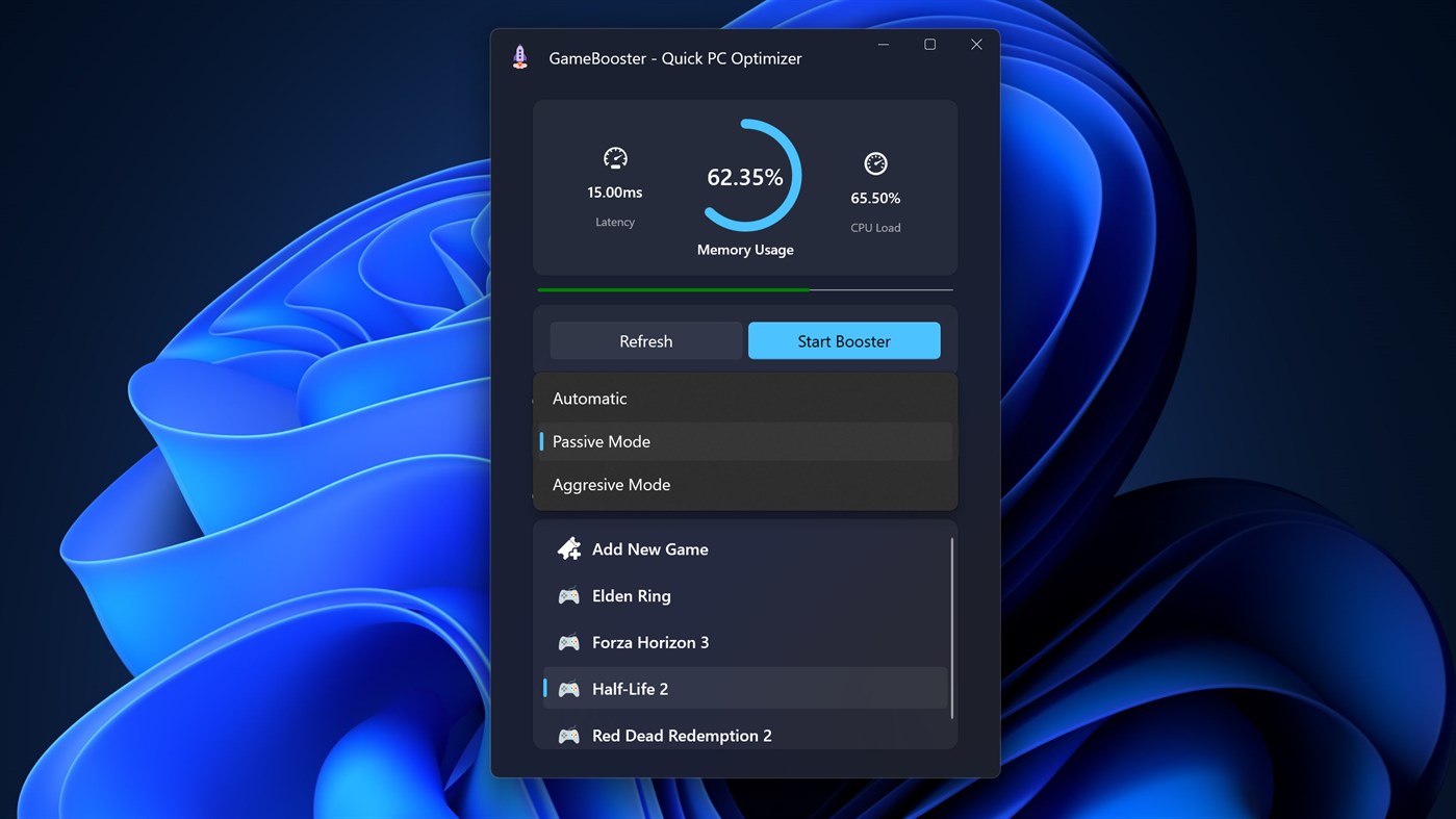#2. Quick PC Gaming Optimizer (Windows) Által: EvlarSoft LLC