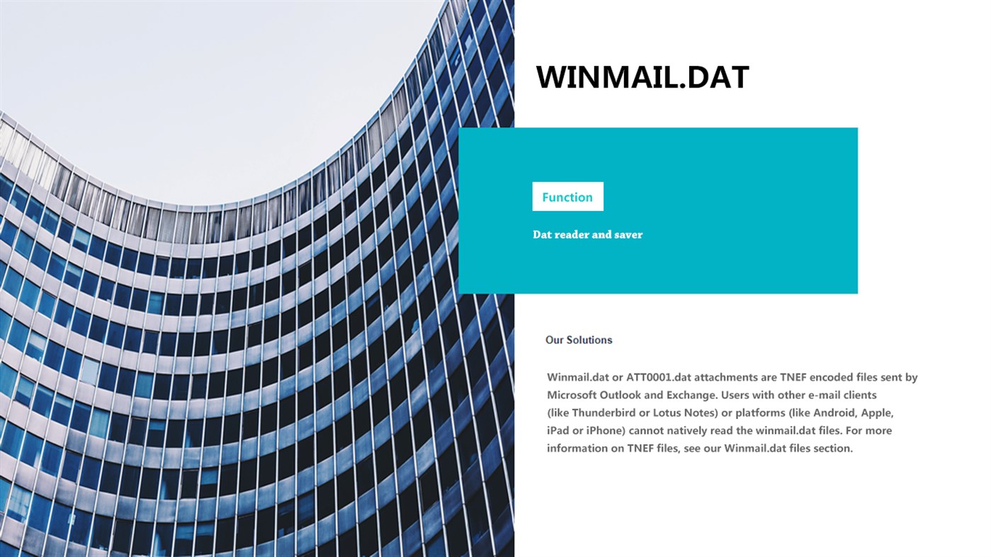#3. Winmail.dat Reader and Saver (Windows) 由: WHNC