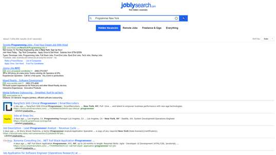 Search Unadvertised Jobs screenshot 1