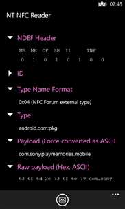 NT NFC reader screenshot 1