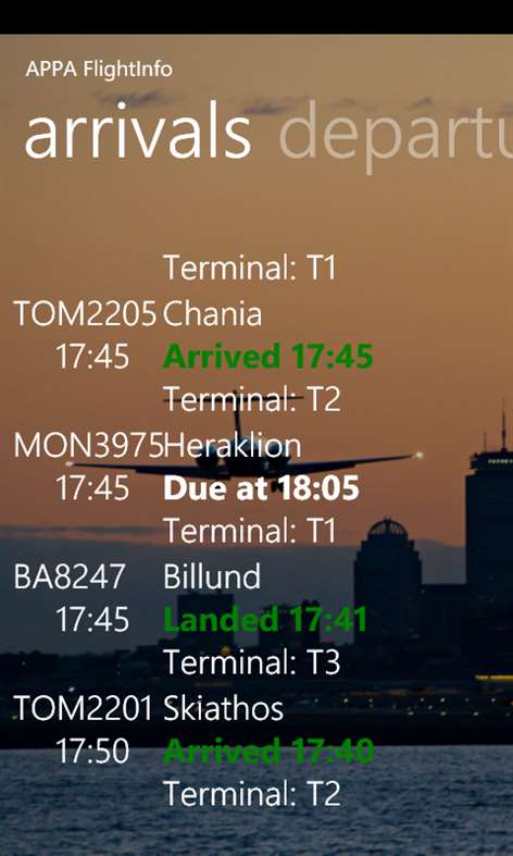 APPA FlightInfo Screenshots 2