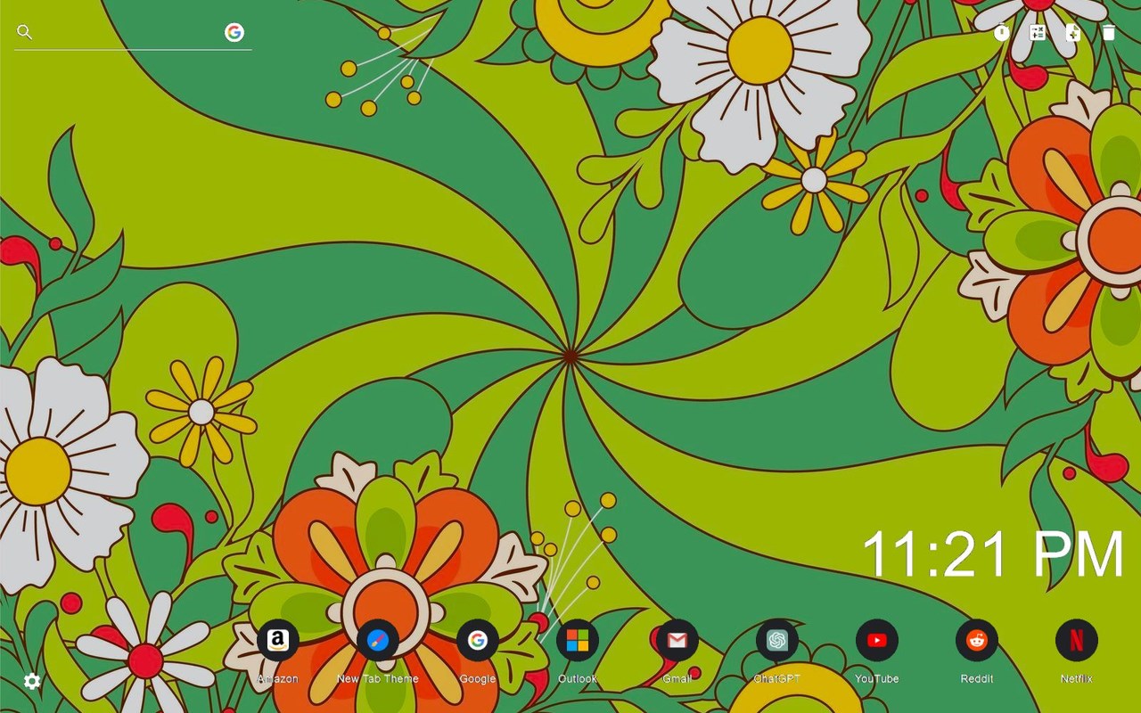 60s 70s Groovy Wallpaper Theme New Tab