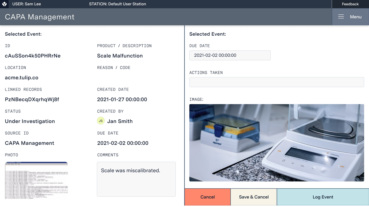 Snapshot 6 of Tulip Frontline Operations Platform