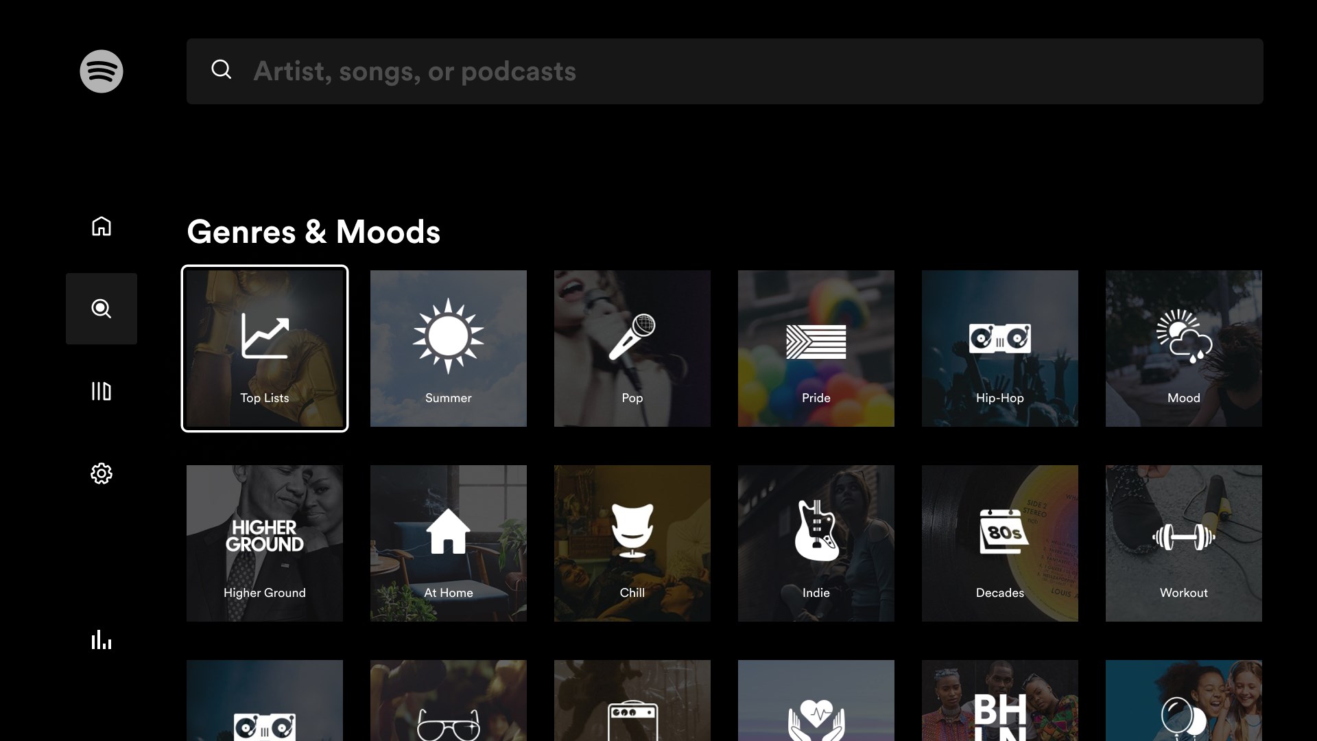 Spotify Xbox - Music and Podcasts Screenshot