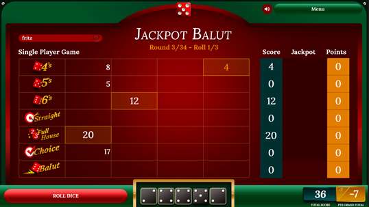 Balut - A Fun Dice Game! screenshot 1