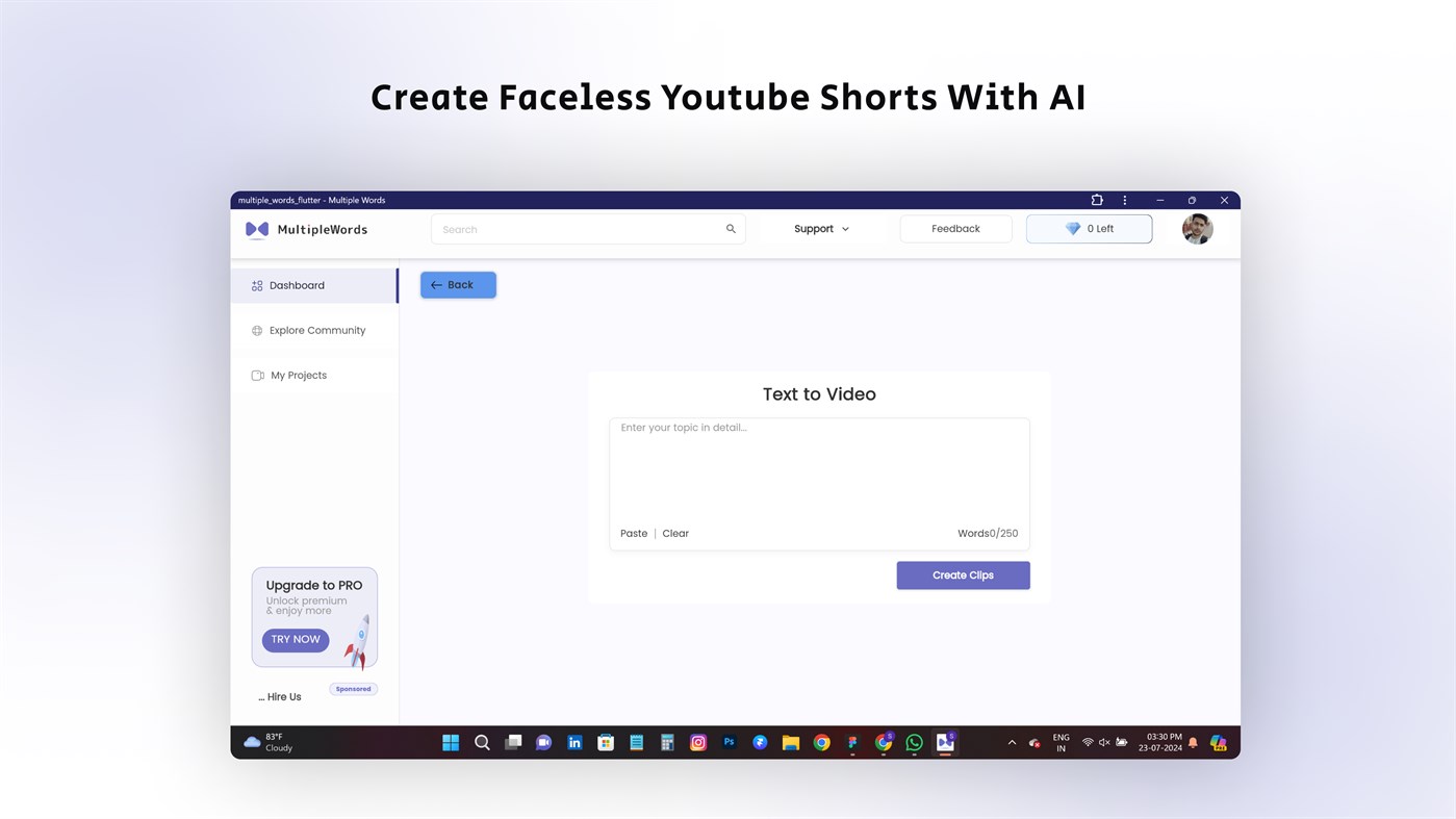 #3. AI Tools-All In One (Windows) Podle: Saify Technologies private limited ( https://saifytech.com )
