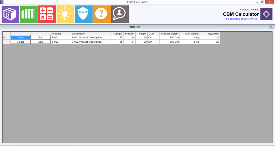 Cbm calculator clearance cm