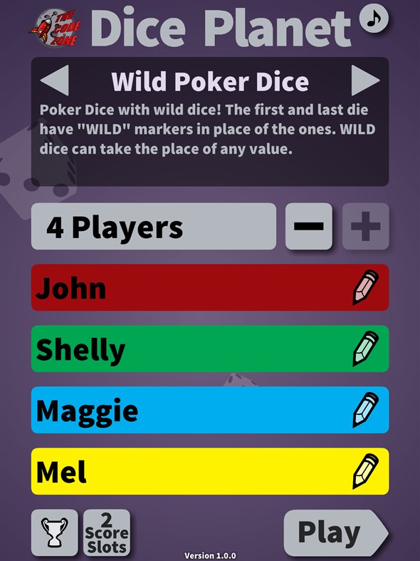 #4. Dice Planet (Windows) By: The Code Zone