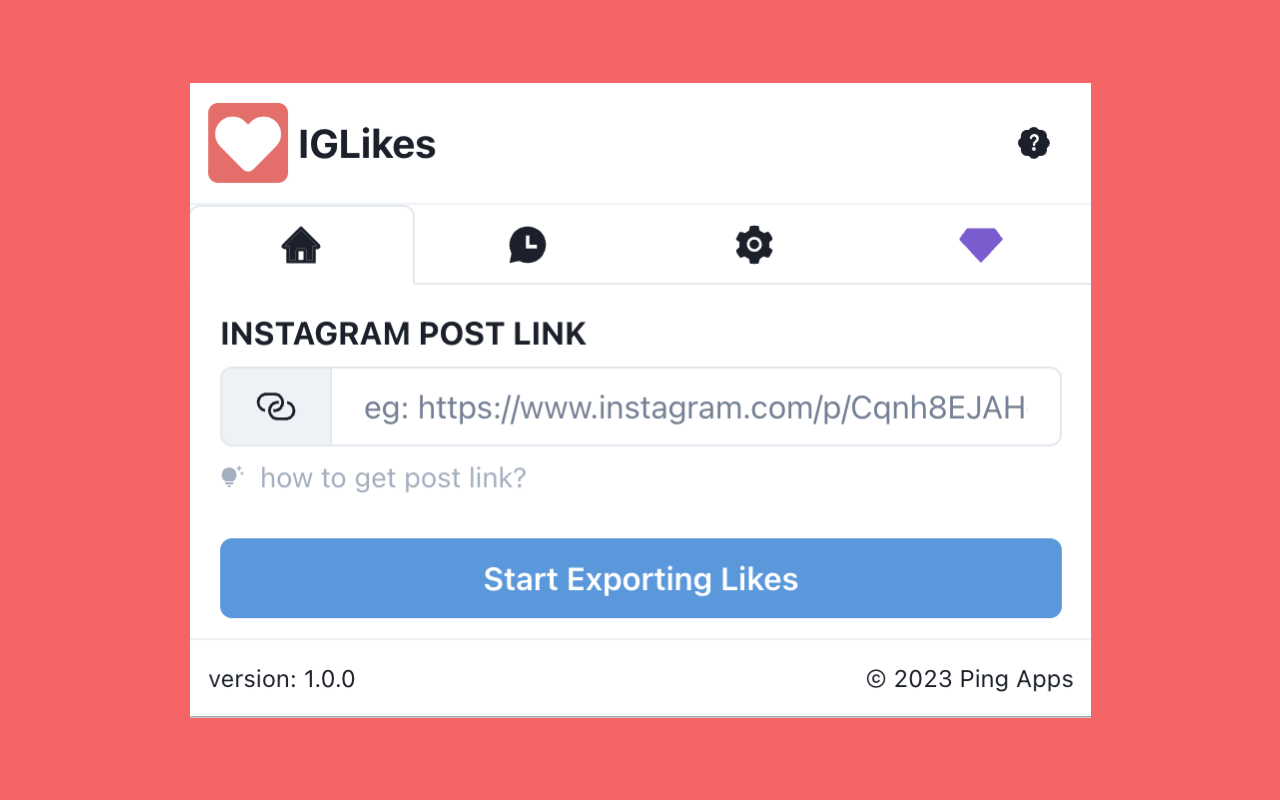 LikeExporter-Export Insta Likes(Email)