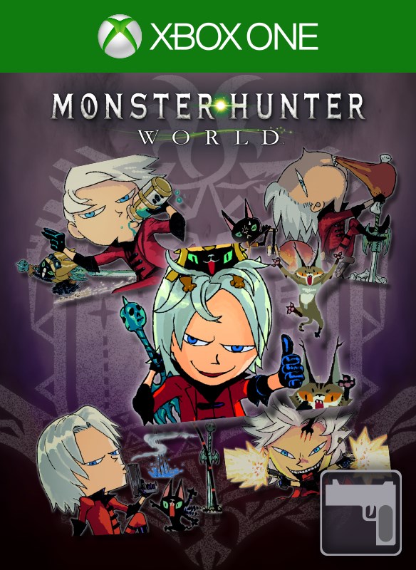 Conj. de Adesivos: Conj. Devil May Cry