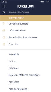 Boursier.com screenshot 2