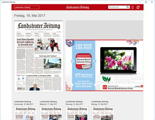 Landshuter Zeitung screenshot 1