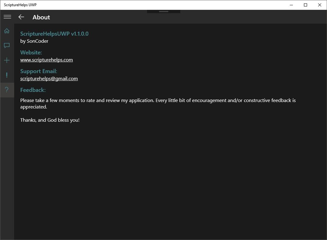 #6. ScriptureHelps UWP (Windows) Podle: SonCoder