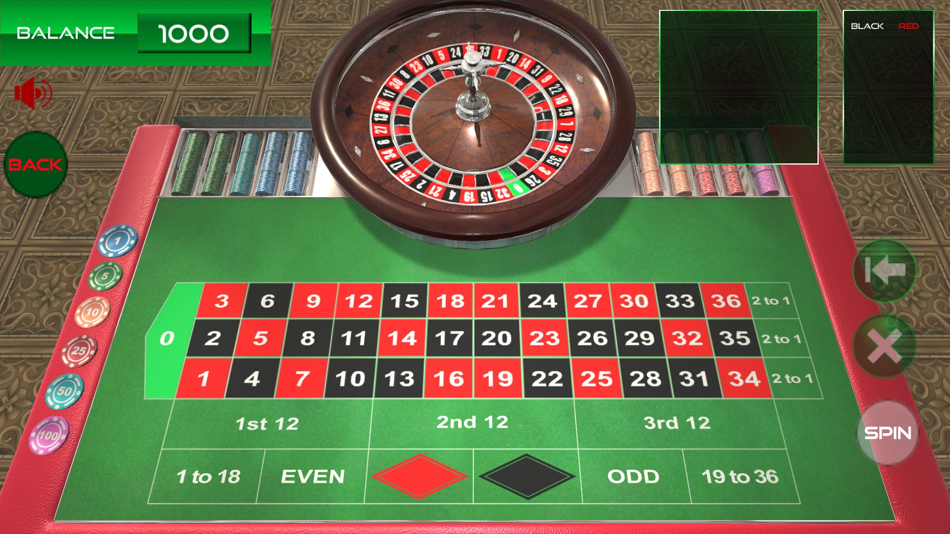 Roulette Game App