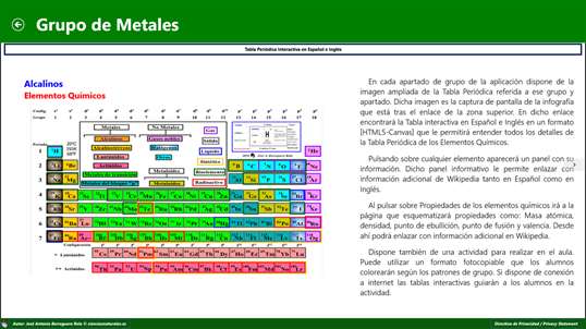 Tabla Periódica de José Antonio Borreguero Rolo screenshot 3