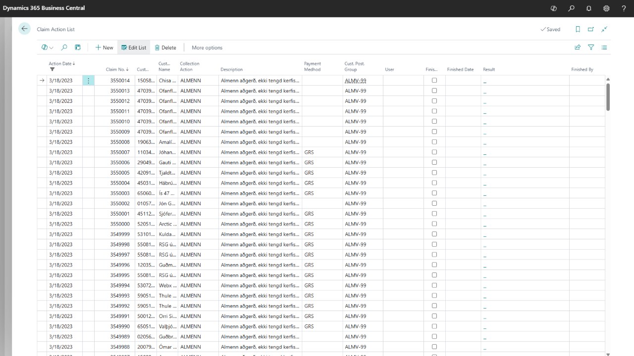 Snapshot 2 of Wise Claim Monitoring