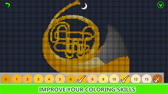 Musical Instruments Color By Number: Pixel Art, Sandbox Coloring Book screenshot 1