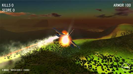 aerial combat simulator screenshot 2