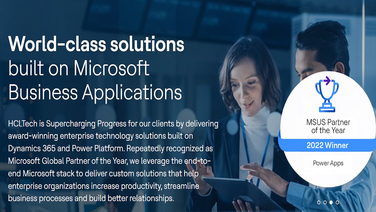 Snapshot 1 of HCLTech's Business Applications Modernization with Dynamics 365 and Power Platform