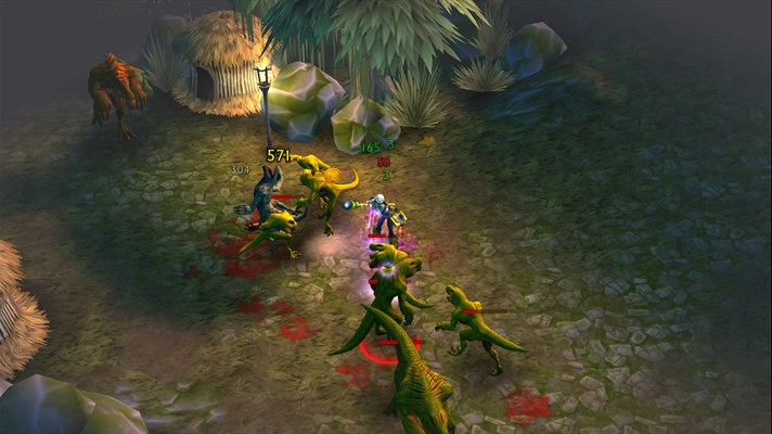Screenshot: Battle skeletons, zombies, reptilians, automatons, beasts, demons, aliens, dragons and many more.