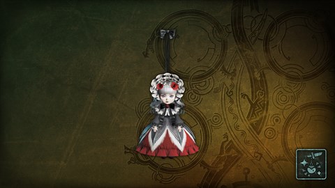 追加チャーム「ラバラドレスの人形・赤」