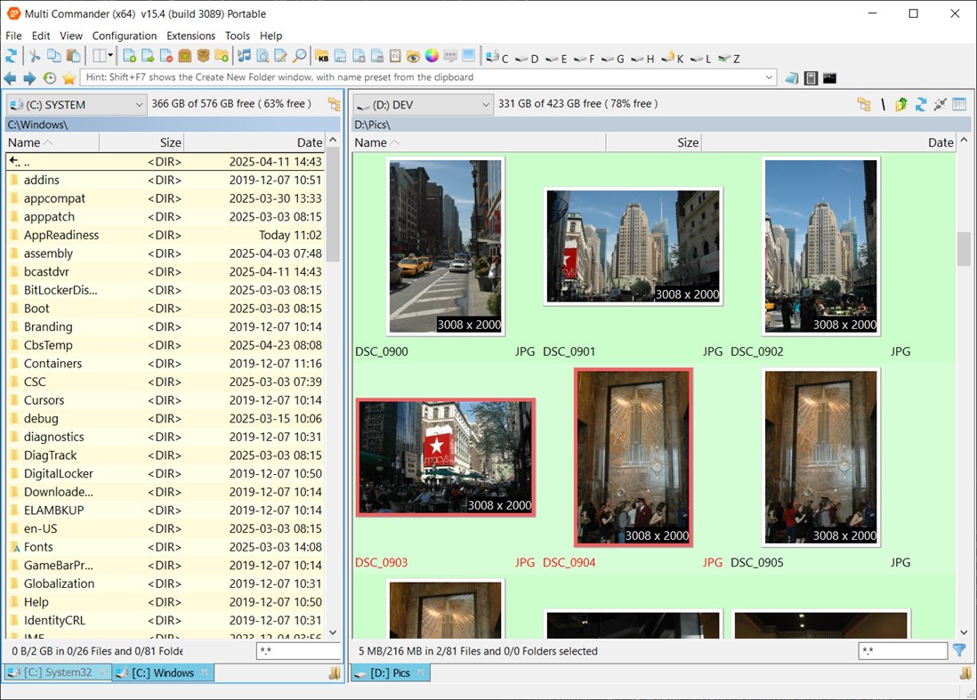 #5. MultiCommander SE (Store Edition) (Windows) 由: Mathias Svensson