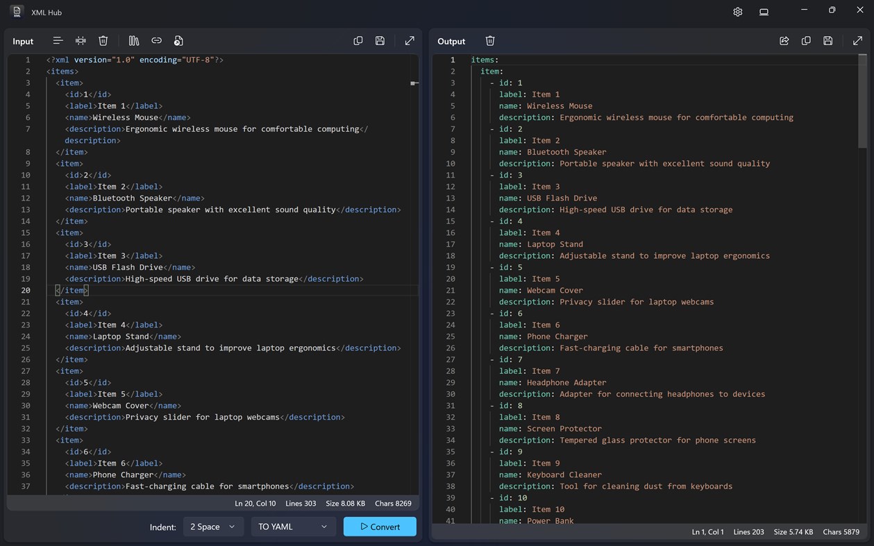 #6. XML Hub (Windows) Ved: Aadhil RF
