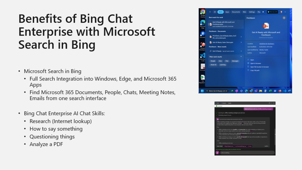 Snapshot 2 of Finchloom Deployment Services - Microsoft 365 Copilot Quickstart Training & Adoption
