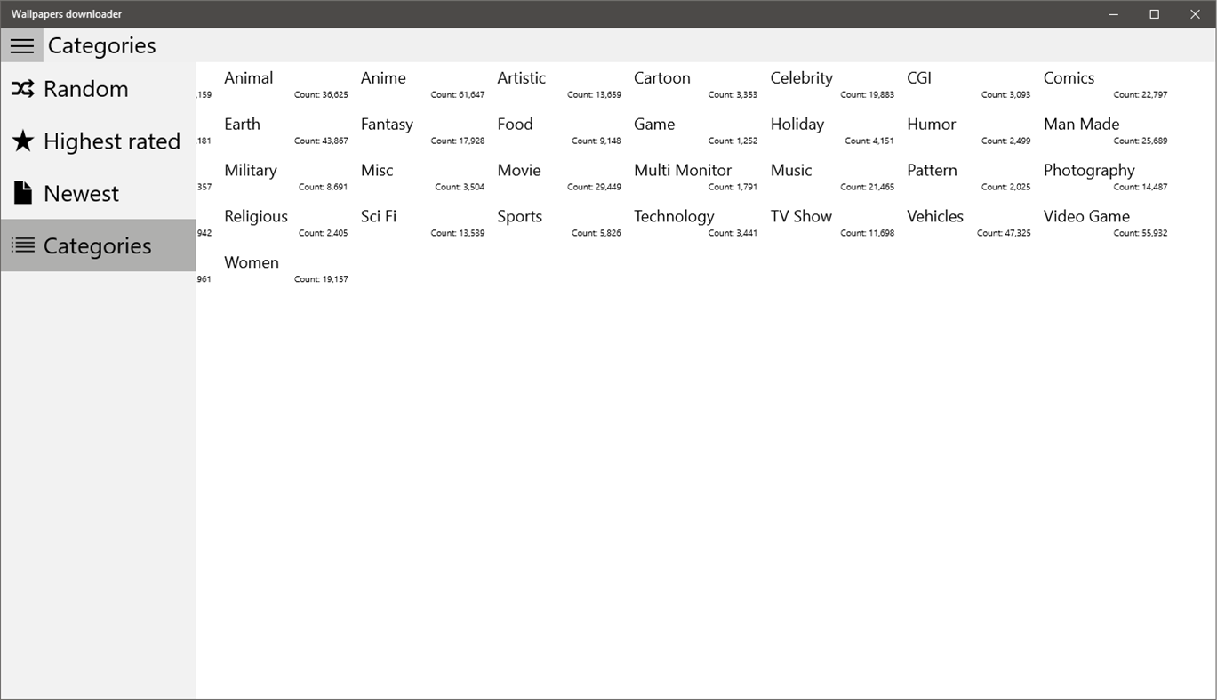 #3. Wallpapers downloader (Windows) 由: Аркадий Кузнецов