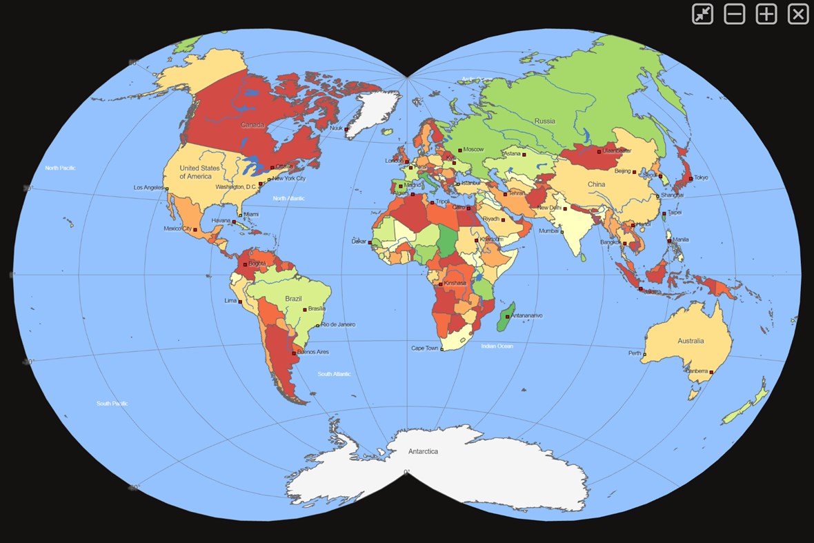 #5. World Atlas & Quiz MxGeo Pro (Windows) 来自: HPB-Labs