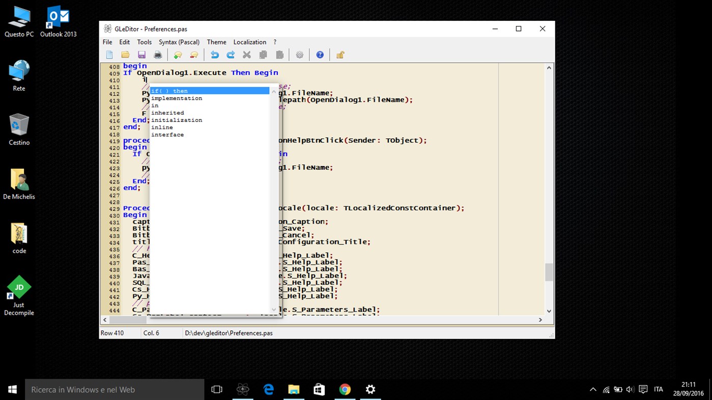 #2. GLeDitor (Windows) Podle: GianLuca DeMichelis