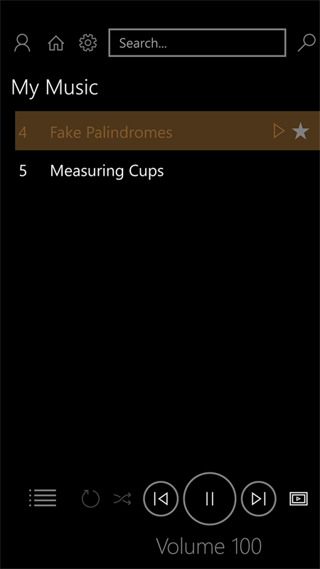 Bloom Music Player Screenshot