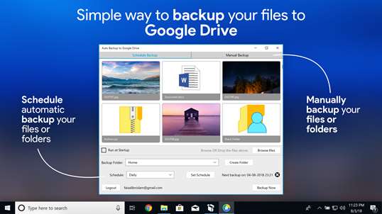 Backup to Google Drive screenshot 1
