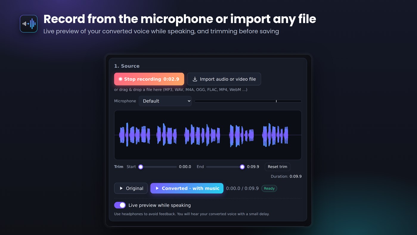 #6. VoxMorph (Windows) Προγραμματιστής: Jotech