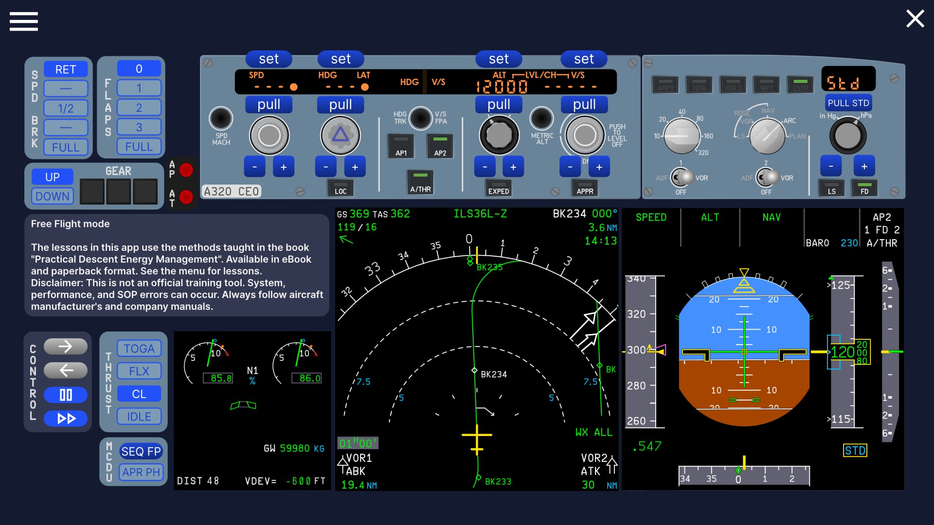 A320 CBT screenshot