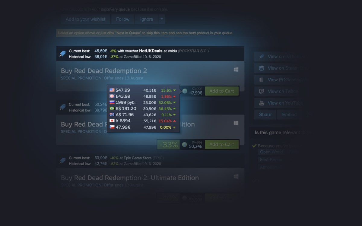 Augmented Steam