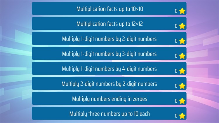 Fourth grade Math - Multiplication - PC - (Windows)