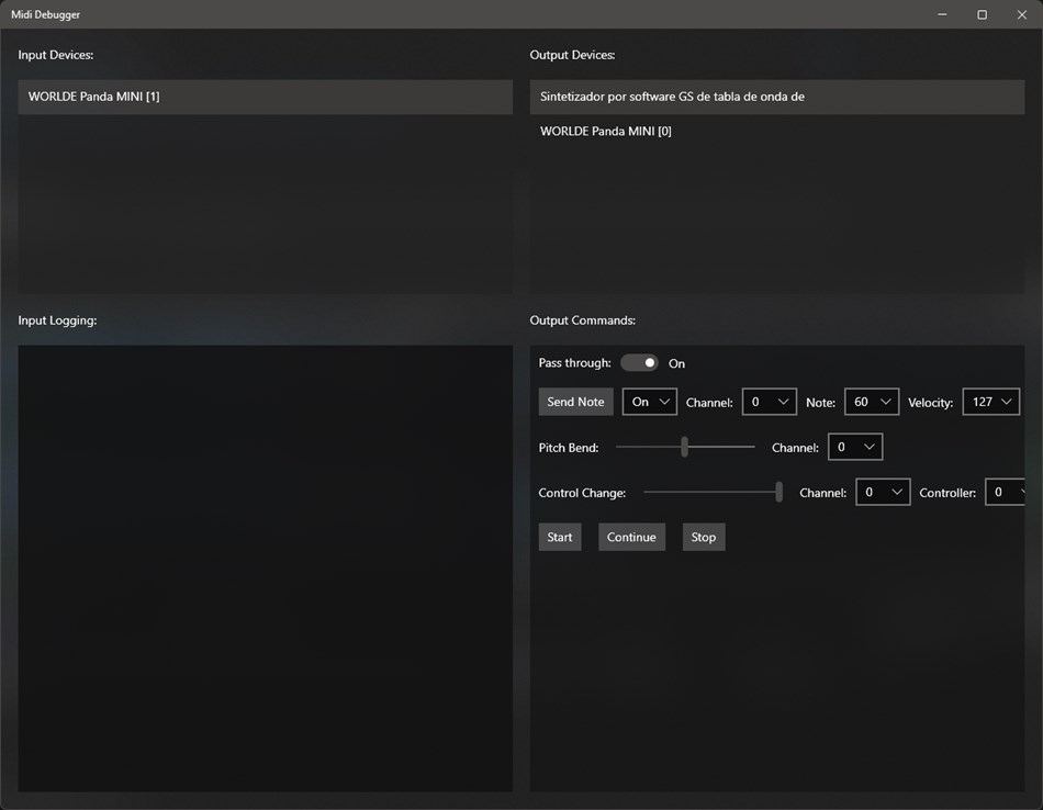 Midi Debugger (Windows) Podle: Martin Clavijo